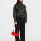 Christopher Esber - Burnished Eddie Leather Jacket