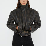Christopher Esber - Burnished Eddie Leather Jacket