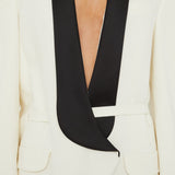 Christopher Esber - Tuxedo Contrast Silk Blazer