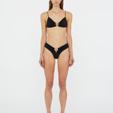 Christopher Esber - Ruched Orbit Triangle Bikini Top