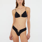 Christopher Esber - Ruched Orbit Triangle Bikini Top