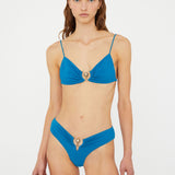 Christopher Esber - Ruched Orbit Triangle Bikini Top