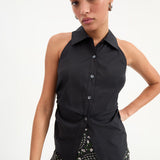 Veronica Beard - Regina Sleeveless Button-Down Shirt