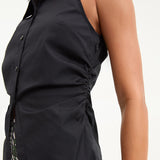 Veronica Beard - Regina Sleeveless Button-Down Shirt