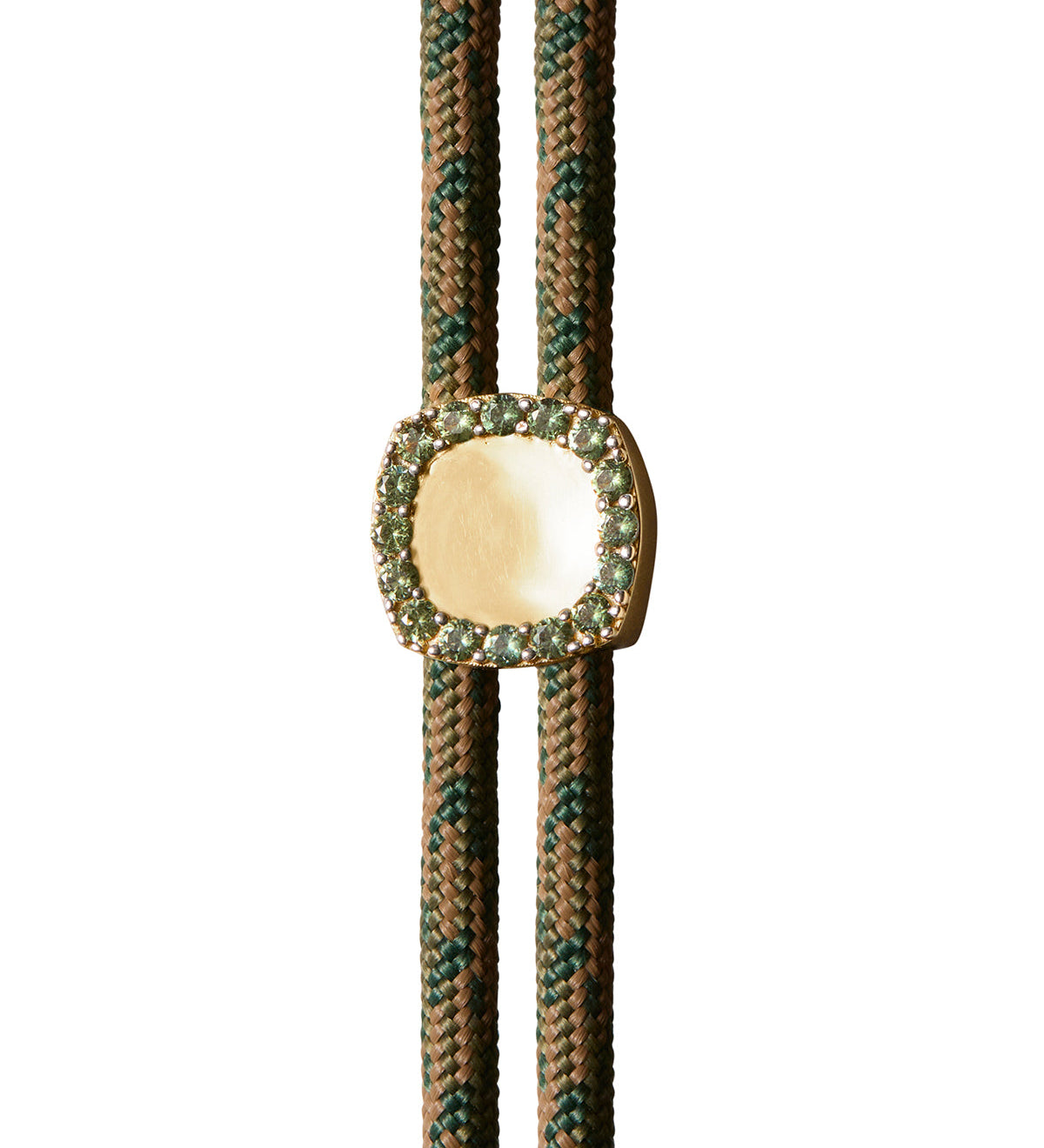 Dorsey - YVES LAB MOSS GREEN PARACORD NECKLACE, CAMO