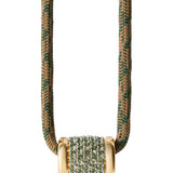 Dorsey - YVES LAB MOSS GREEN PARACORD NECKLACE, CAMO