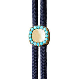 Dorsey - YVES NANO TURQUOISE AND LAB DIAMOND PARACORD NECKLACE, MARINE