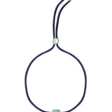 Dorsey - YVES NANO TURQUOISE AND LAB DIAMOND PARACORD NECKLACE, MARINE