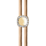Dorsey - YVES LAB WHITE SAPPHIRE PARACORD NECKLACE, BEIGE