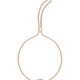 Dorsey - YVES LAB WHITE SAPPHIRE PARACORD NECKLACE, BEIGE