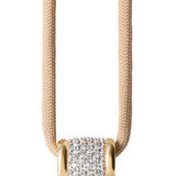 Dorsey - YVES LAB WHITE SAPPHIRE PARACORD NECKLACE, BEIGE