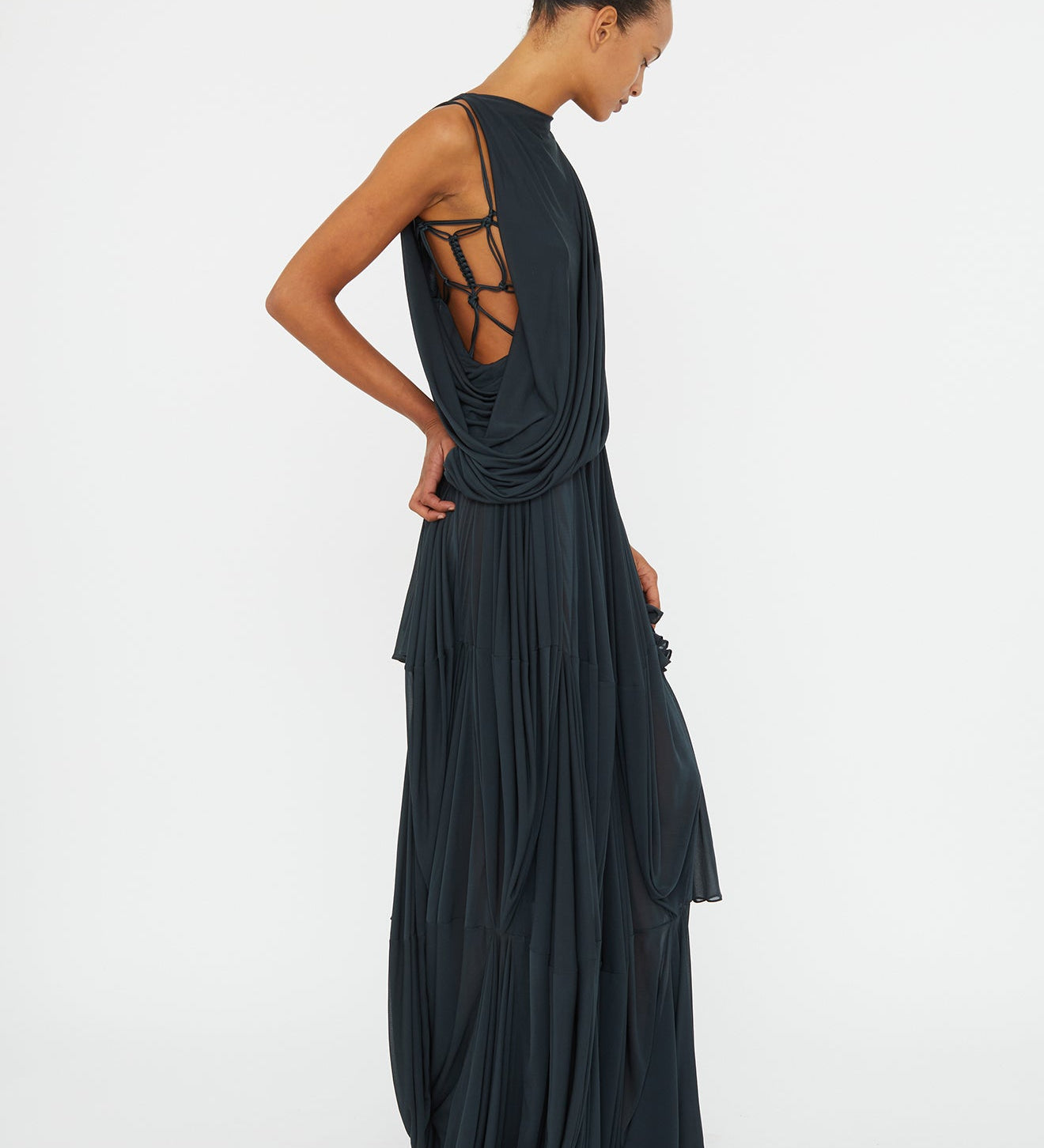 Christopher Esber - Macrame Silk Knot Dropped Armhole Top