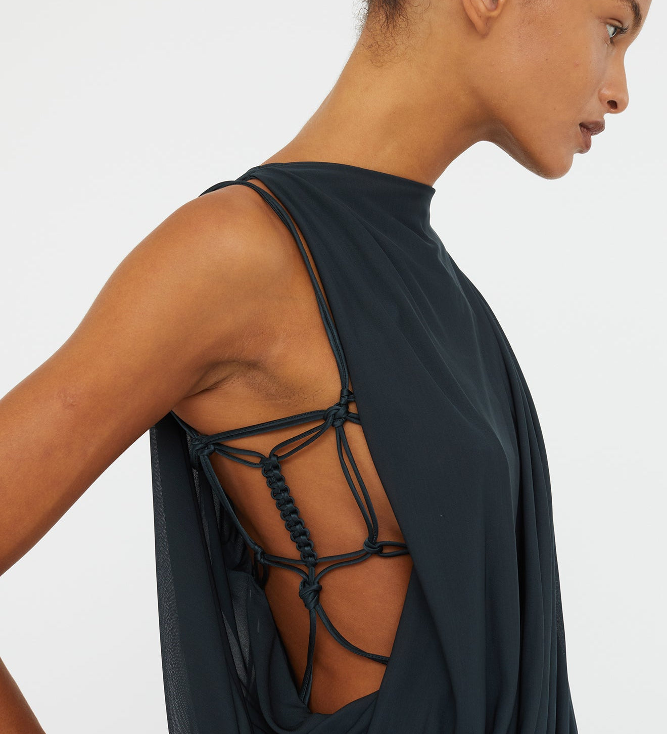 Christopher Esber - Macrame Silk Knot Dropped Armhole Top