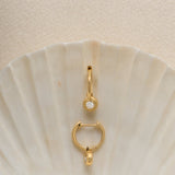 Kinn - Cosette Huggie Earrings Diamond