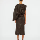 Christopher Esber - Swaddled Belted Leather Dress