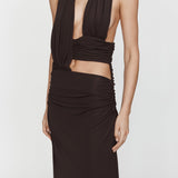 Christopher Esber - Draped Cummerbund Jersey Dress