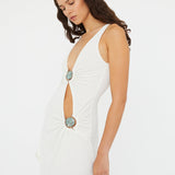 Christopher Esber - Mineral Stone Cascade Tank Dress