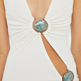 Christopher Esber - Mineral Stone Cascade Tank Dress