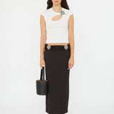 Christopher Esber - Mineral Stone Ruched Skirt