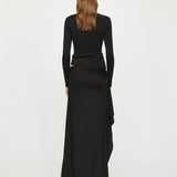 Christopher Esber - Crystal Pendant Open Twist Long Sleeve Top