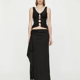 Christopher Esber - Crystal Pendant Cascade Skirt