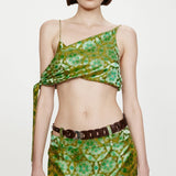 Christopher Esber - Palmira Leather Belted Midi Skirt