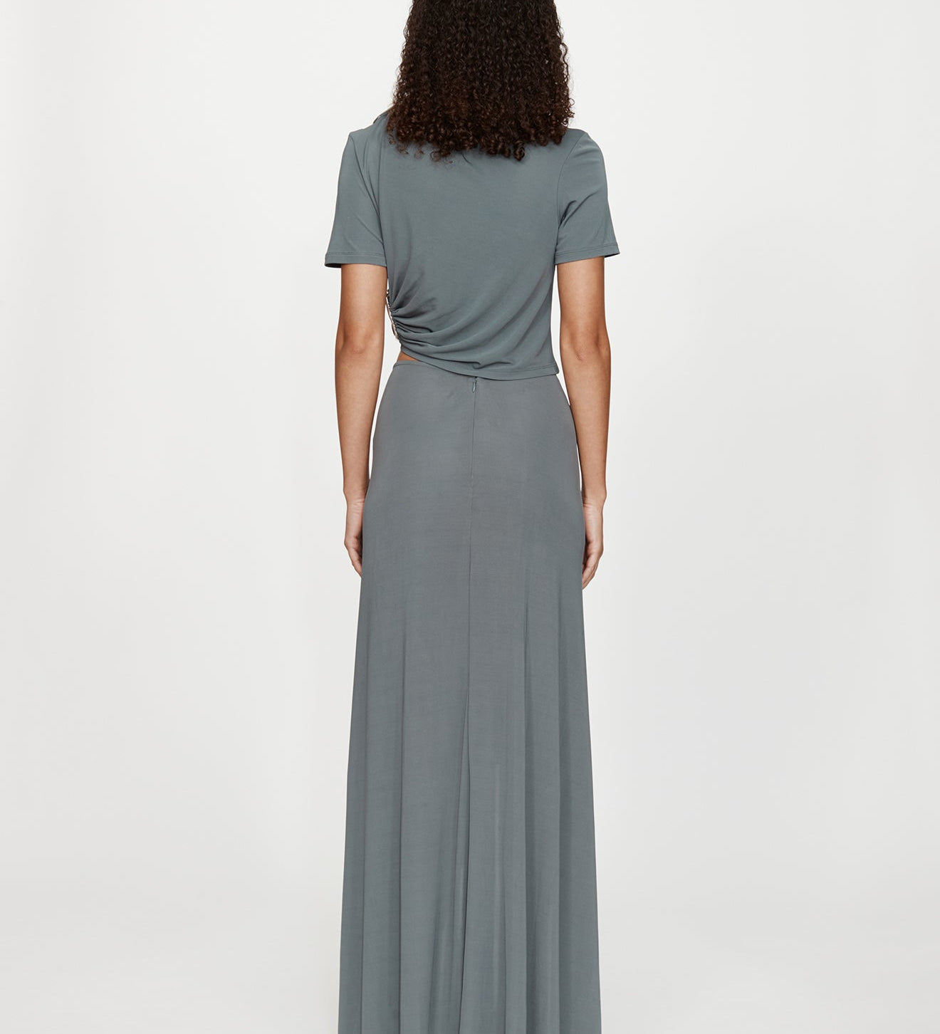 Christopher Esber - Orica Crystal Ruched Jersey Tee
