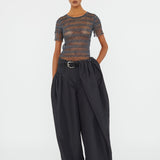 Christopher Esber - Cocoon Belted Taffeta Trouser