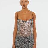 Christopher Esber - Sequined Lace Cami Dress