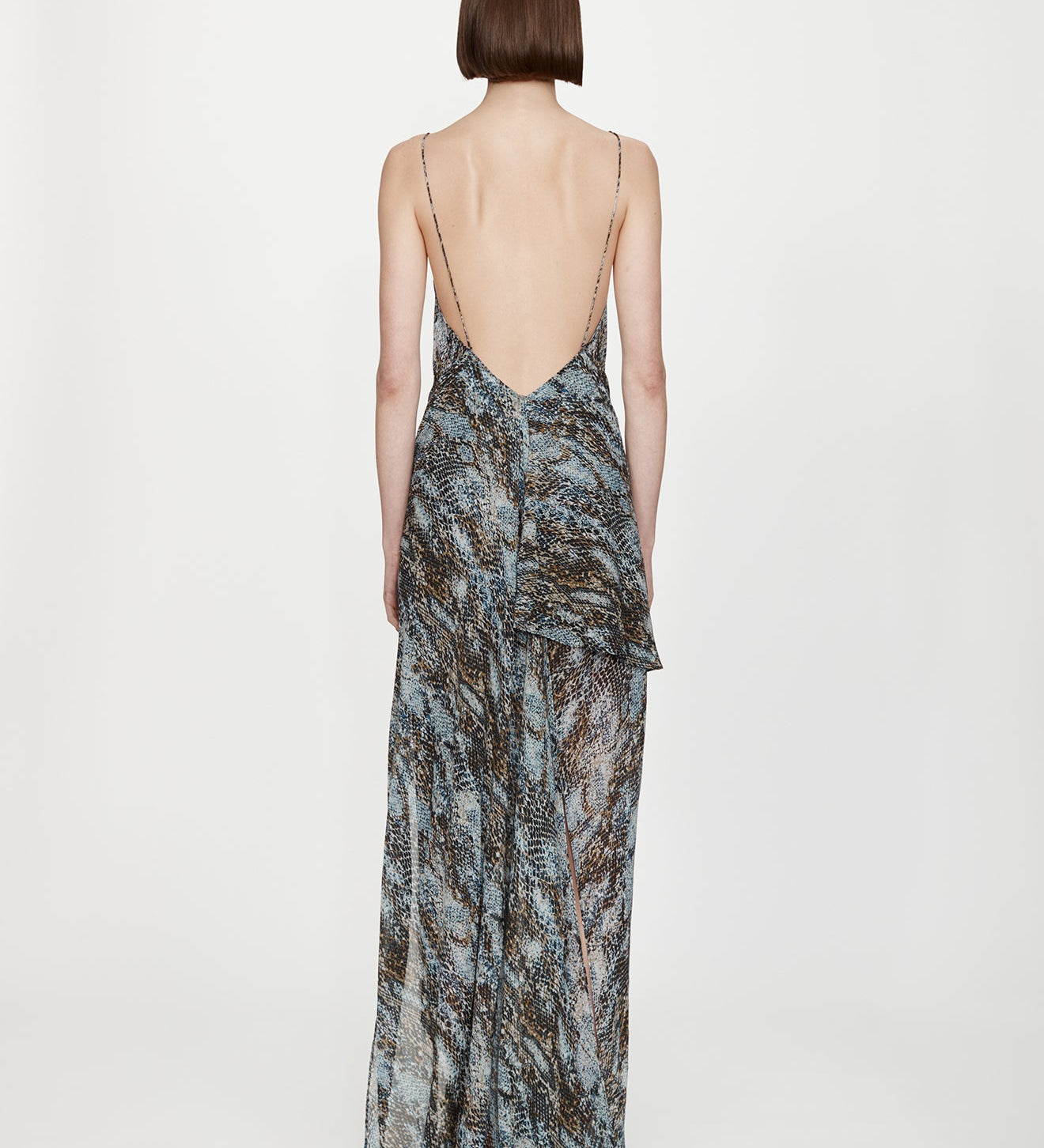 Christopher Esber - Cowl Hip Slip Print Dress