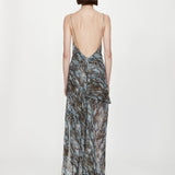 Christopher Esber - Cowl Hip Slip Print Dress
