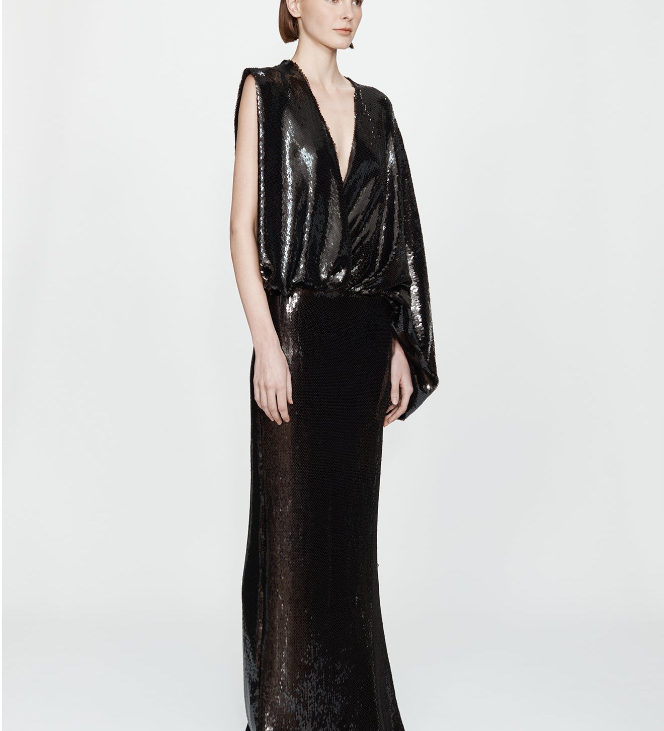 Christopher Esber - Opaline Sequin Swaddled Gown