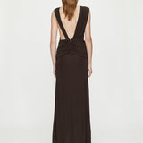 Christopher Esber - Stone Pin Scarf Drape Long Dress