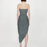 Christopher Esber - Orica Crystal Ruched Jersey Strapless Dress