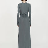 Christopher Esber - Orica Crystal Ruched Long Sleeve Dress