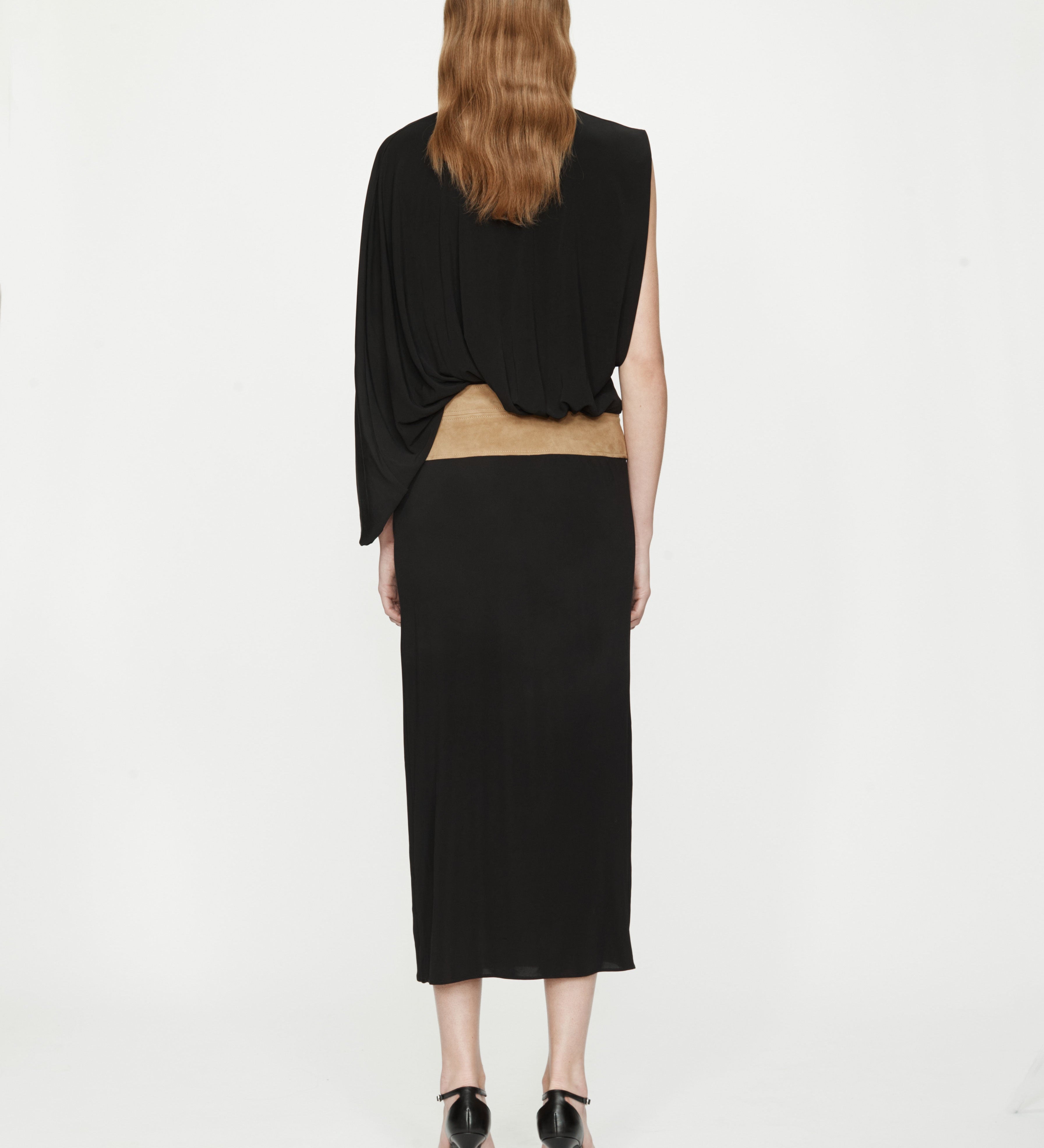 Christopher Esber - Contour Suede Swaddled Dress