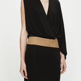 Christopher Esber - Contour Suede Swaddled Dress