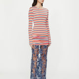 Christopher Esber - Calypso Iris Lace Long Sleeve Dress