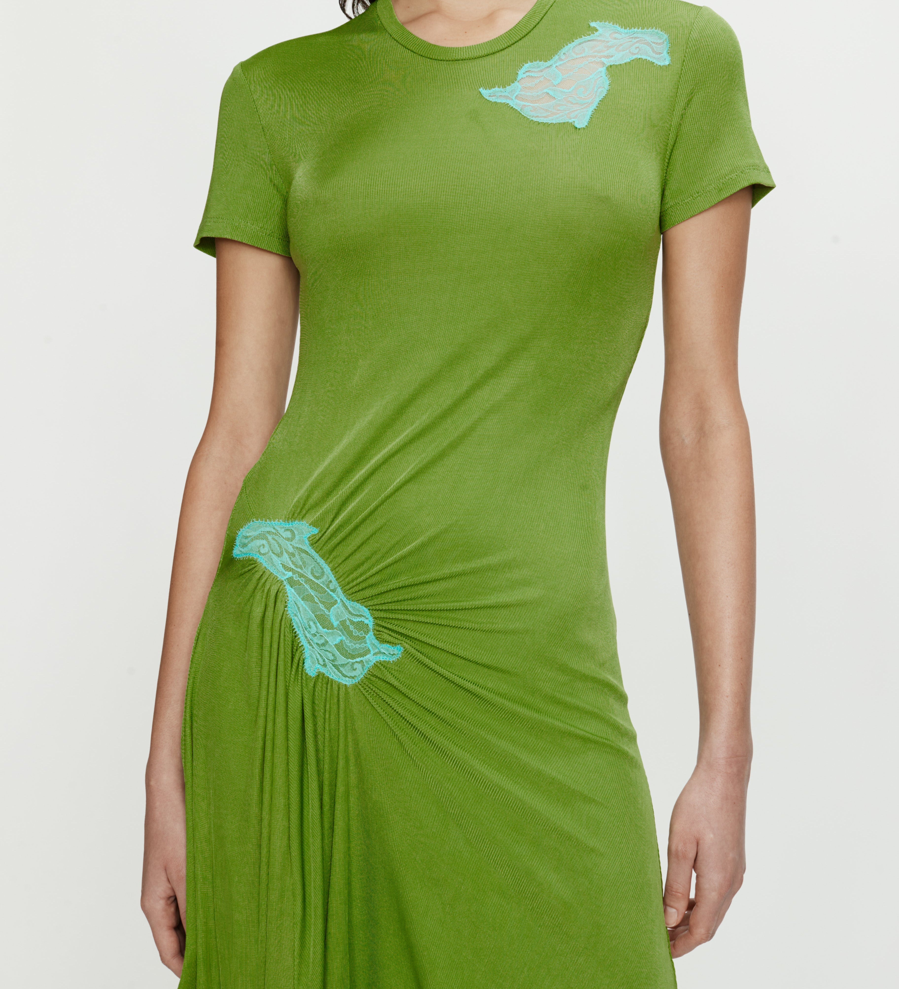 Christopher Esber - Delphin Lace Rib Tee Dress