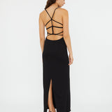 Christopher Esber - Apron Macrame Knot Back Dress
