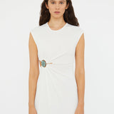 Christopher Esber - Mineral Stone Ruched Tank Dress