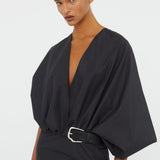 Christopher Esber - Swaddled Belted Taffeta Dress