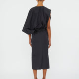 Christopher Esber - Swaddled Belted Taffeta Dress