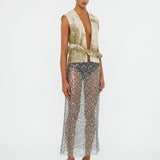 Christopher Esber - Sequined Lace Column Skirt