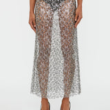 Christopher Esber - Sequined Lace Column Skirt