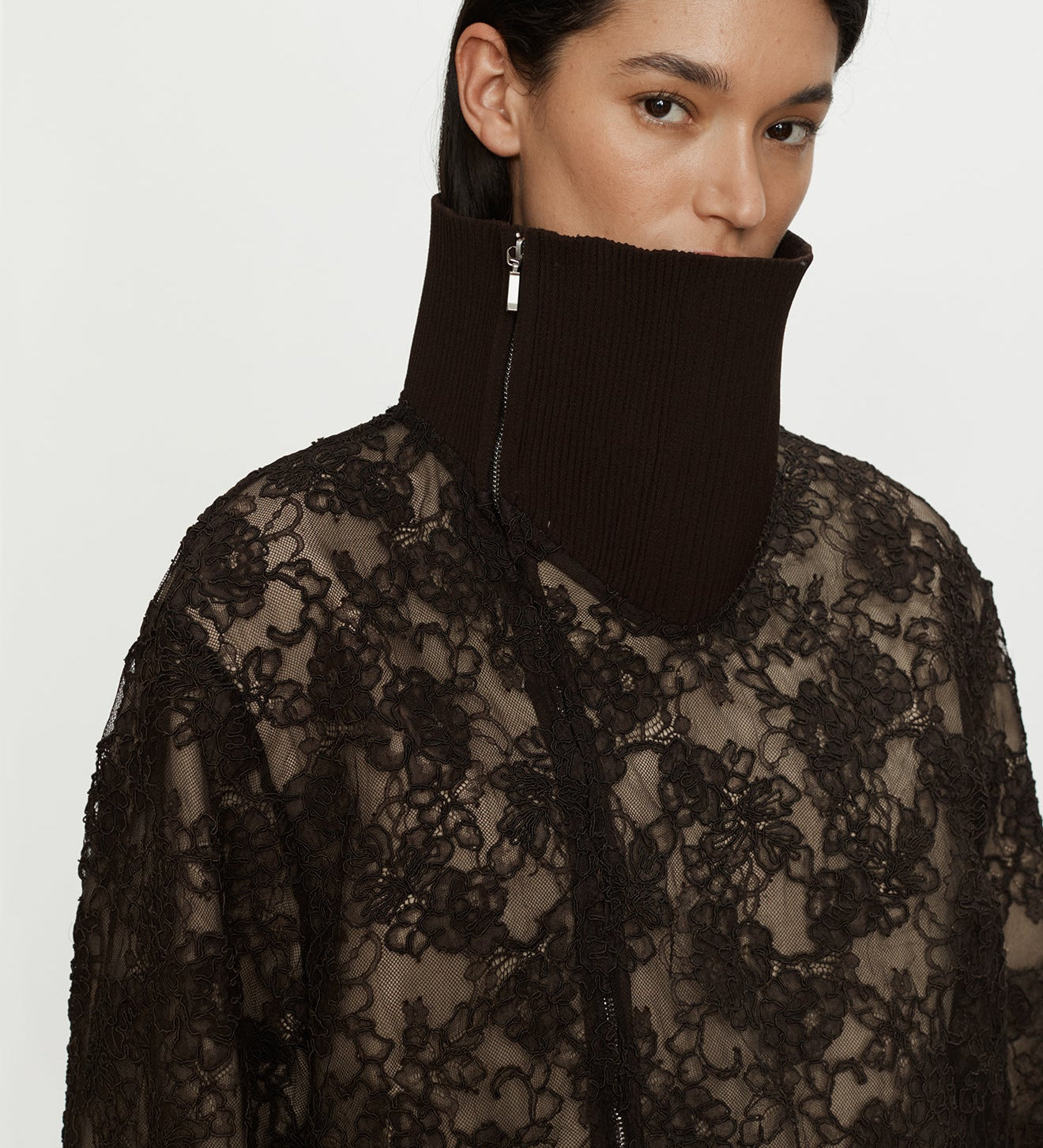 Christopher Esber - Mahara Lace Bomber Jacket