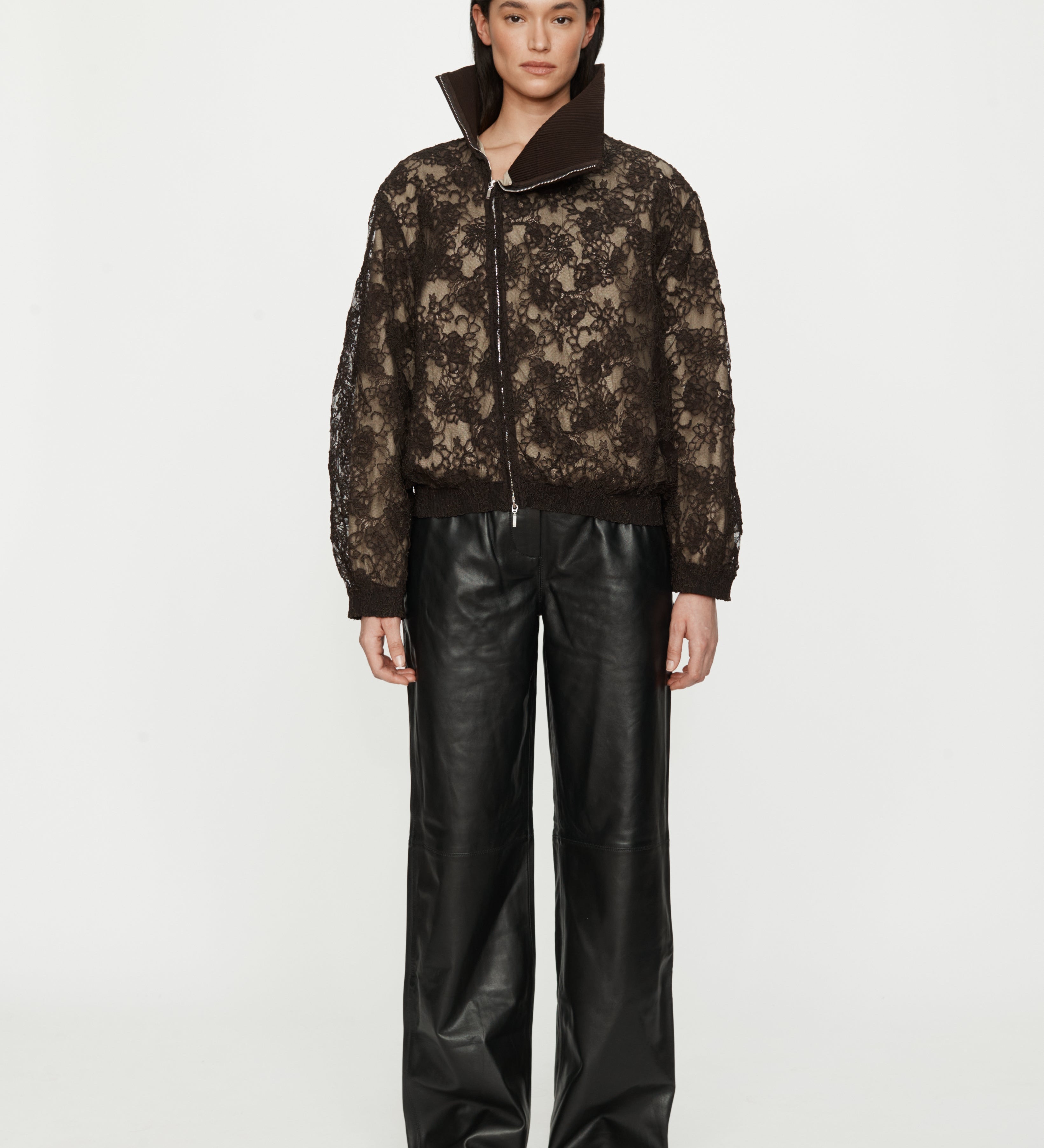 Christopher Esber - Mahara Lace Bomber Jacket