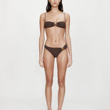 Christopher Esber - Mineral Stone Ruched Bikini Top