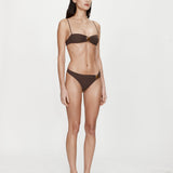 Christopher Esber - Mineral Stone Ruched Bikini Top