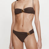 Christopher Esber - Mineral Stone Ruched Bikini Top
